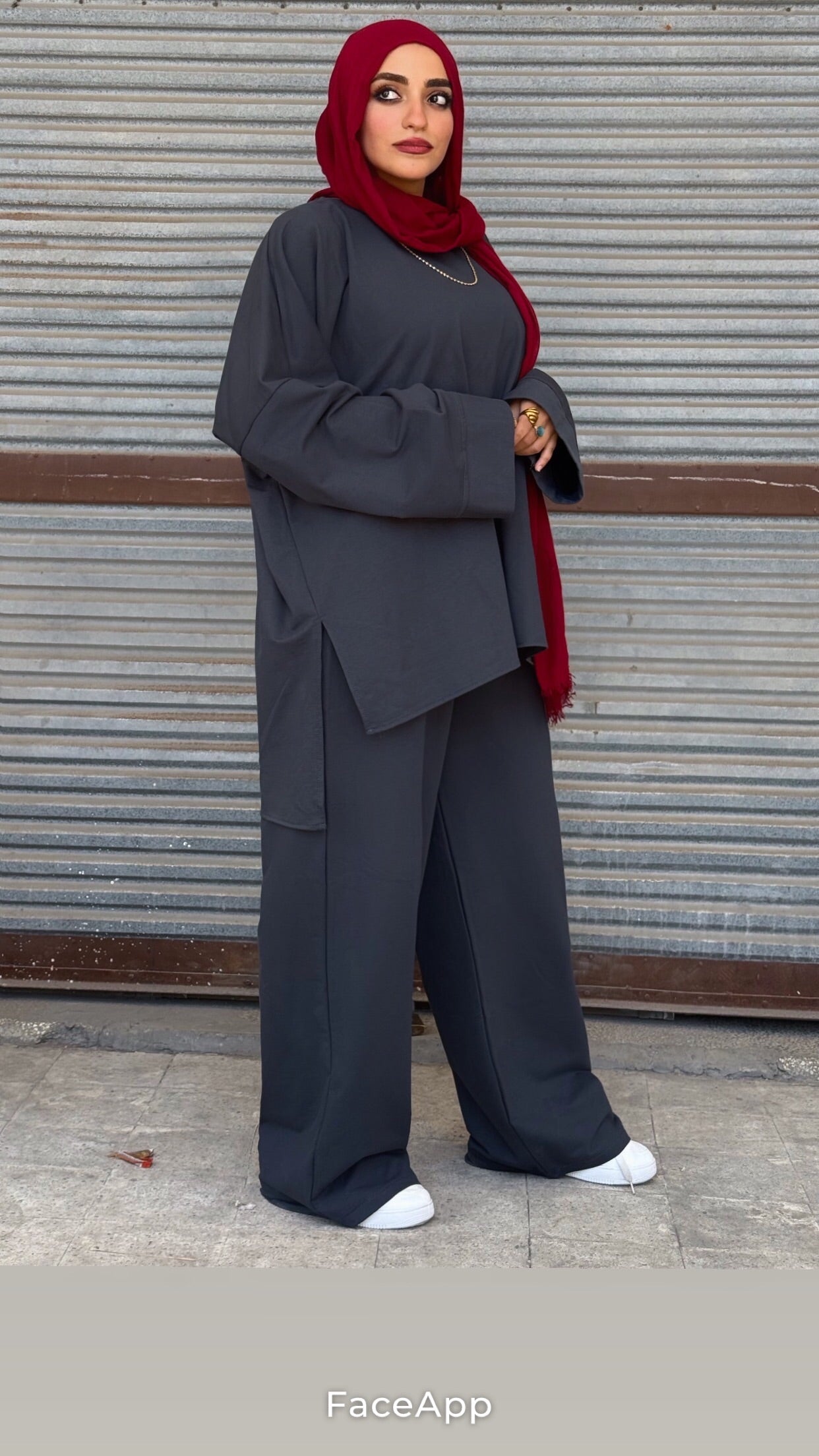 Women's Plain Grey Suit – Casual Fashionable Suit in Trendy Colors for Ladies